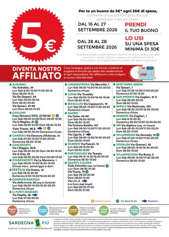 Retro del volantino InCoop