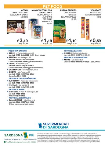 Retro del volantino SDS Superette