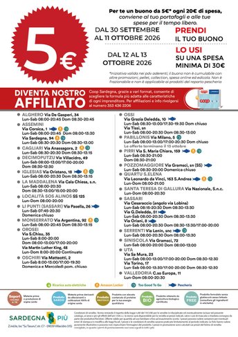 Retro del volantino Supercoop