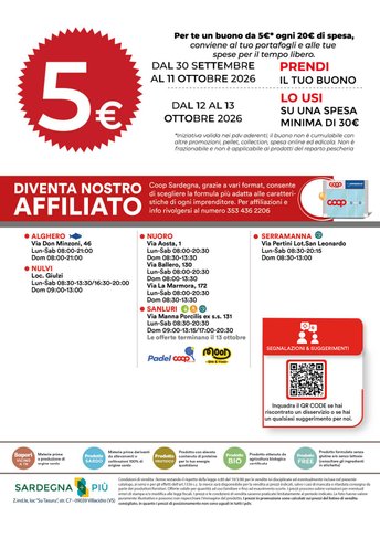 Retro del volantino Ipercoop