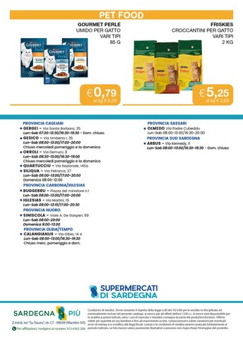 Retro del volantino SDS Superette